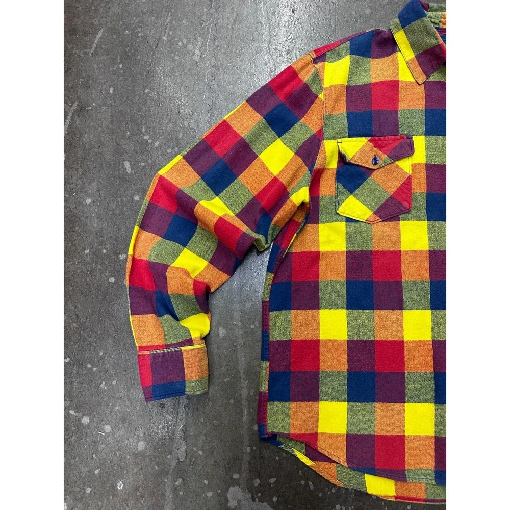 Lot of 2 Fox Racing Flannel Shirts Men's XL Plaid Multicolor Button Up Casual